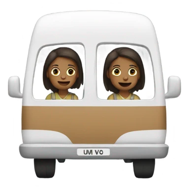 Me in the van travelling sticker