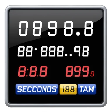 un panneau des jeaux olympic qui affiche le temps des coureurs affichant 9.58s  sticker