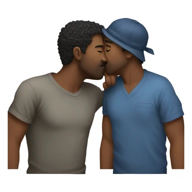 two guys kissing sticker