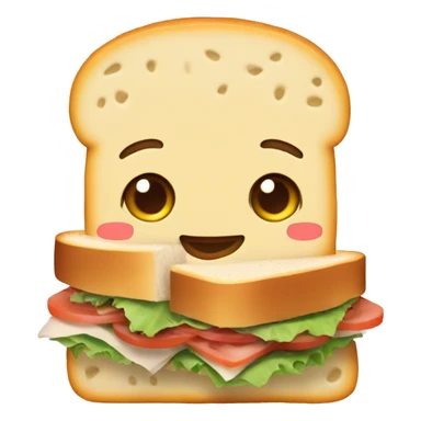 cute sandwich sticker