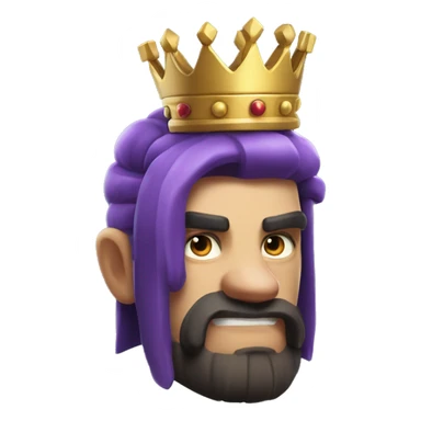 The King from “Clash Royale” sticker