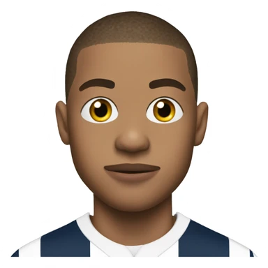 Mbappe con mascara sticker