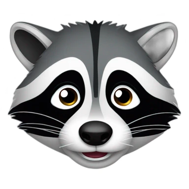 funny raccoon sticker