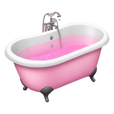 Pink bathtub  sticker