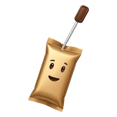 long rectangular coffee sachet stick sticker