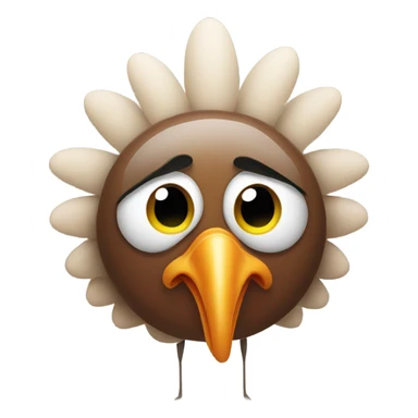 Turkey being shocked sticker