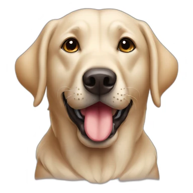 perro labrador mandando un beso sticker
