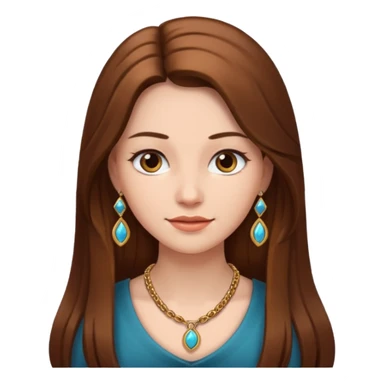 woman with necklace sticker