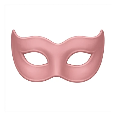 pink mask, digital illustration sticker