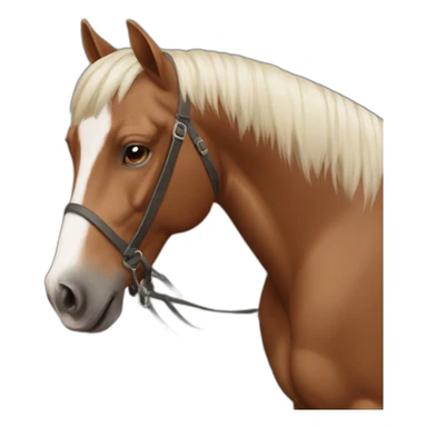 Caballo petiso pelaje moro sticker