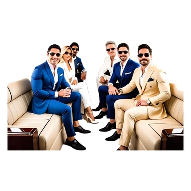 Speakers: Grant Cardone, Tai Lopez, Josh Madrid, Alex Hormozi, Iman Gadzhi, Daniel G, Branden Condy, Patrick Bet-David, Dan Henry, Luke Belmar, Shelby Sapp, Leila Hormozi, Tefi Valenzuela, business, influencers, friends, rich millionaire success lifestyle, private jet , supercars, success, sales sticker