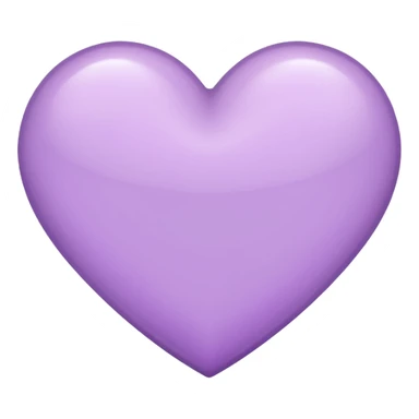Light purple heart sticker