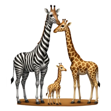 zebra giraffe sticker