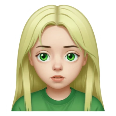 Billie Eilish face  sticker