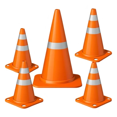 Warning Cone sticker