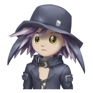 cute cool edgy sharp eldritch futuristic punk Digimon-Fakemon-animal full body sticker