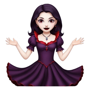Vampire Girl dancing  sticker