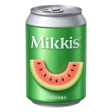 A soda can that says “milkis” and is melon flavored sticker