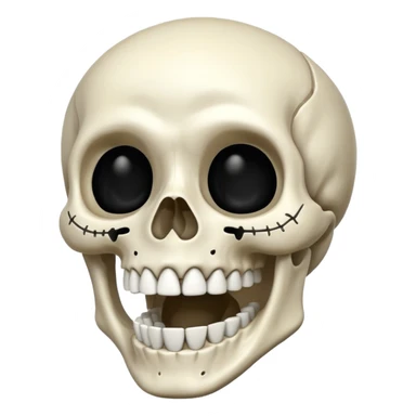 Laughing skeleton  sticker