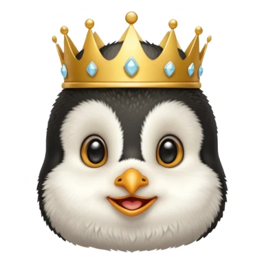 Baby princess penguin sticker