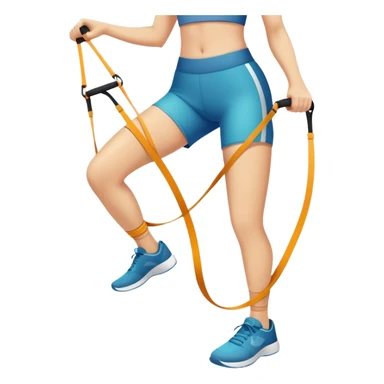 resistance band legs sticker