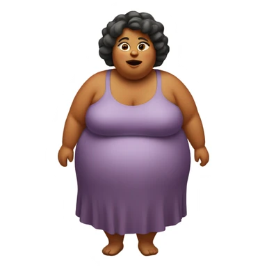Fat lady sticker