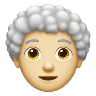 Blank boy with Afro  sticker