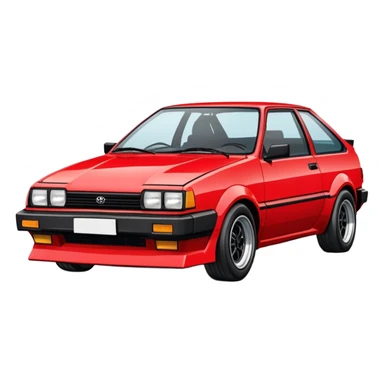 Toyota Corolla AE86 from 1980s sticker