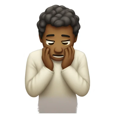 Sick and sad emoji sticker