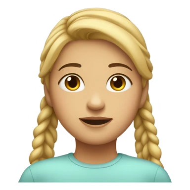 Girl with double chin sticker