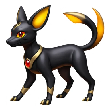 Futuristic Umbreon-Houndoom-Genesect-Torracat-Pokémon-Fakémon-hybrid-creature sticker