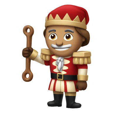 A nut cracker sticker