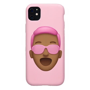 Pink phone case sticker