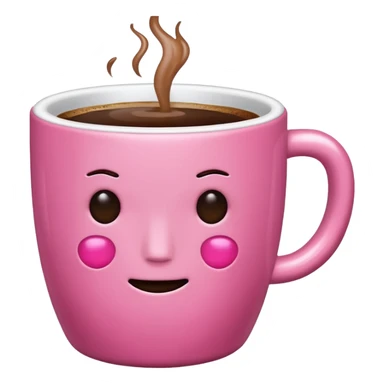Pink coffe aesthetic  no use face sticker