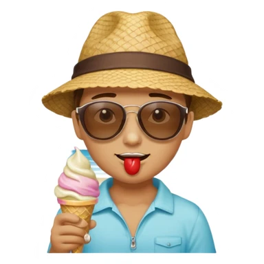 Sea, Ice Cream, Sun sticker