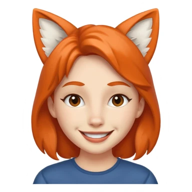 fox-eared person sticker