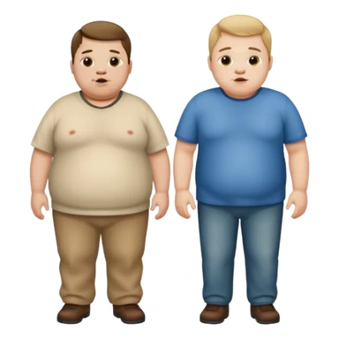 obease guy and a guy with down syndrome and cleph lip standing there sticker