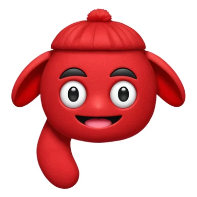 cute sock puppet, button eyes, chibi sticker