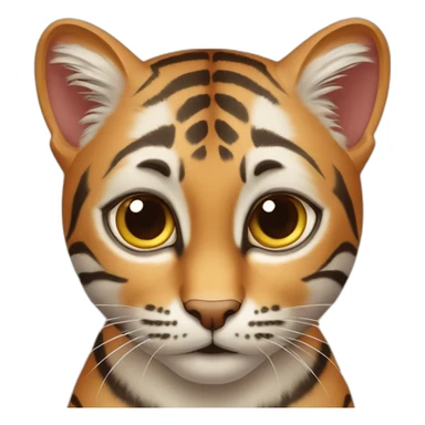 Un petit chat mau égyptiens tigré marron clair sticker