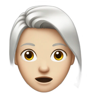 Angry white girl sticker