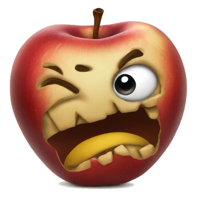 rotten apple sticker