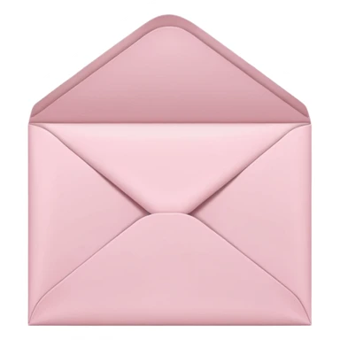 light pink cute envelope with letter sticker