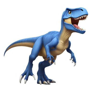 T. rex with wings on its back sticker