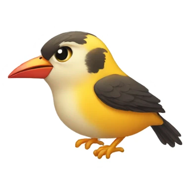 Kissy bird sticker