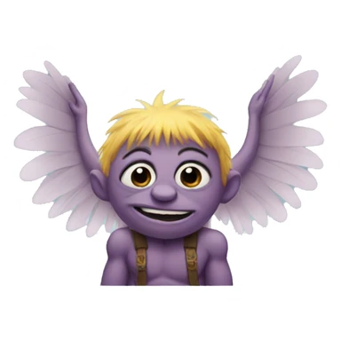 Trolls with wings sticker