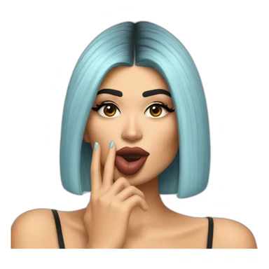 Kylie Jenner blowing a kiss sticker
