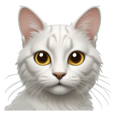 realistic solo cat portrait sticker