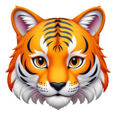 renard et tigre blanc sticker
