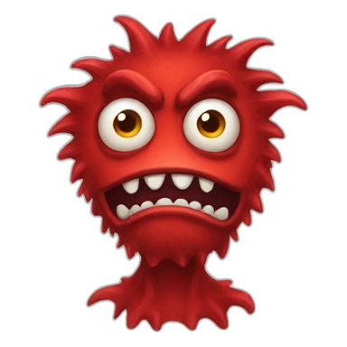 Red monster  sticker