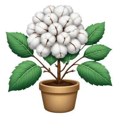cotton plant sticker